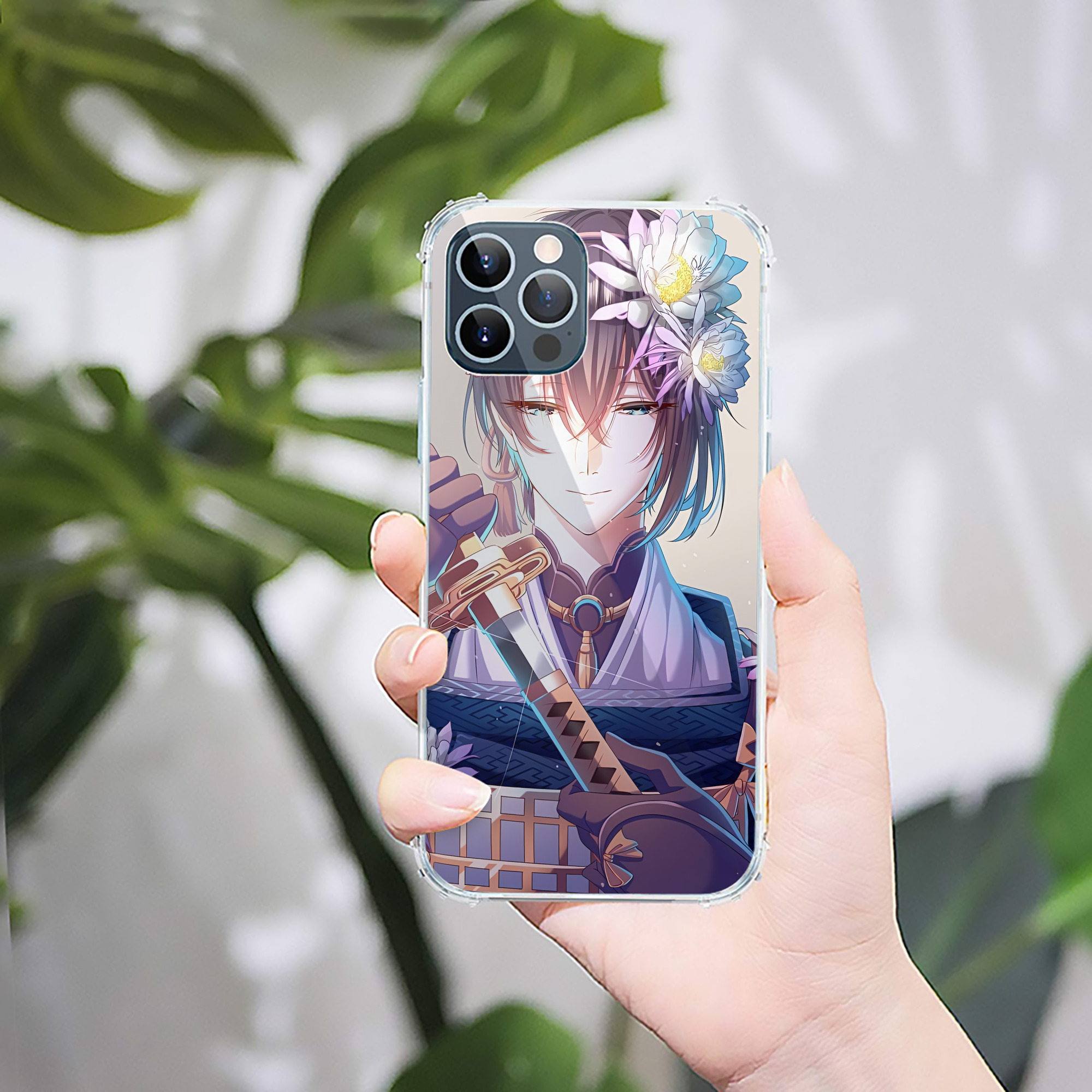 （画像用） 刀剣乱舞 Touken Ranbu 【iPhone 12シリーズ対応】透明スマホケース（クリアソフトケース）